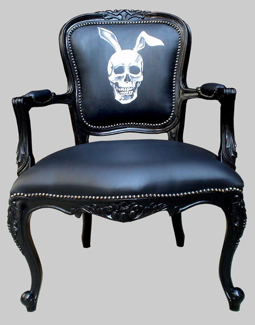 Bunny skull Rokokko stol