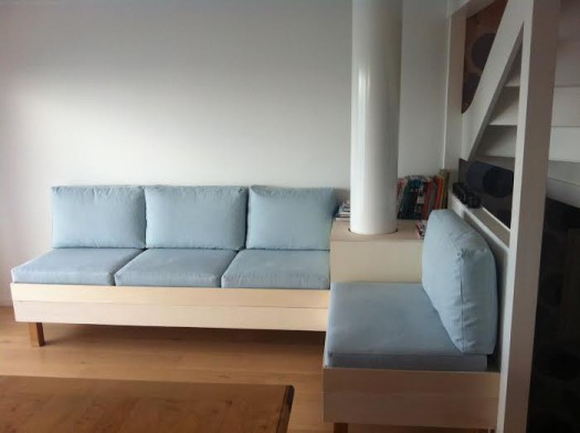 Plassbygd Sofa sydd i tekstilet Linara