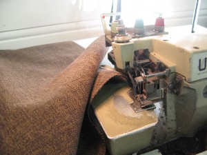Overlock av tekstilerne Overlock av tekstilerne